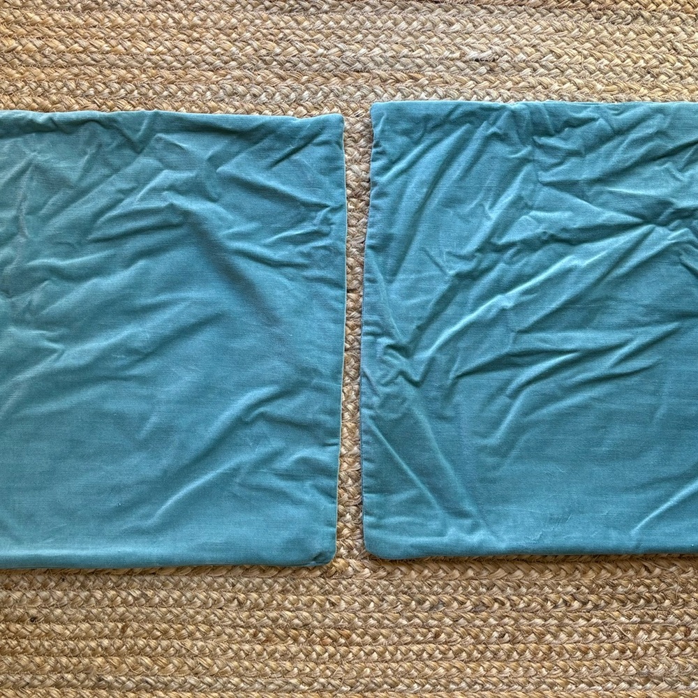 Velvet pillow covers